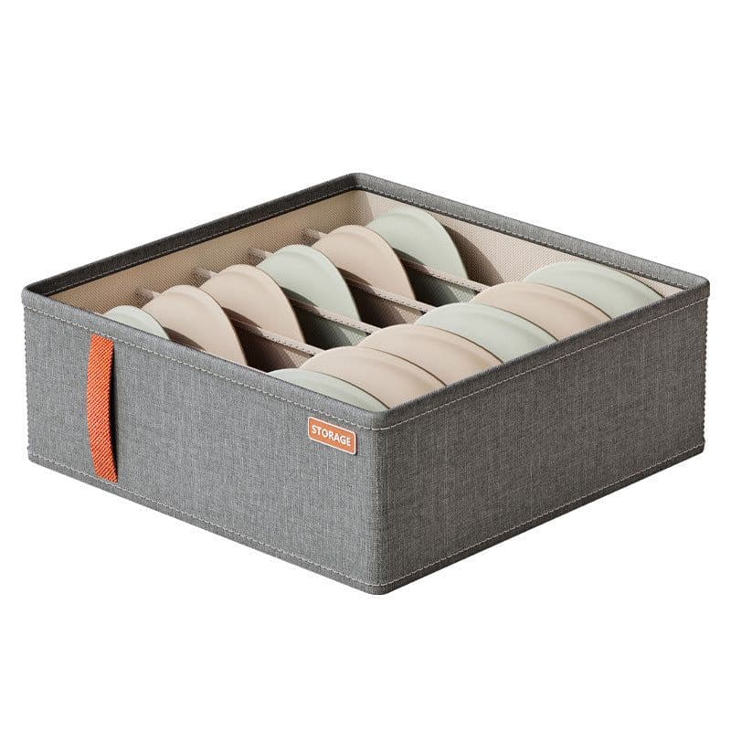 image-Underwear Storage Box - Dark Gray Oxford Cloth