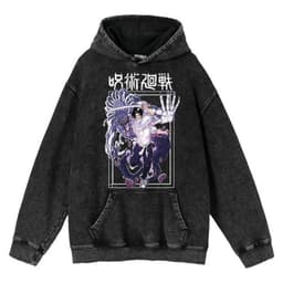 image-Cuifu Anime Sweatshirt - Black 5XL 100% Cotton Hooded Jacket
