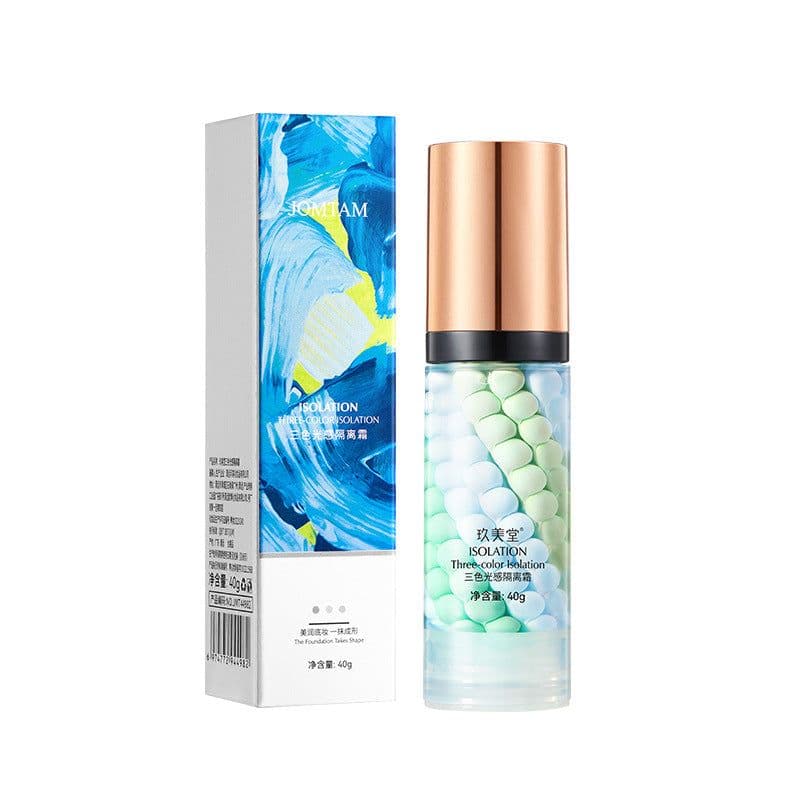 image-Jiumeitang three-color light-sensing isolation cream improves skin tone, refreshing and moisturizing makeup primer, natural nude makeup rejuvenation isolation cream