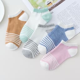 image-Socks women's socks shallow mouth spring and autumn cute Japanese cartoon brown bear summer thin invisible short boat socks women