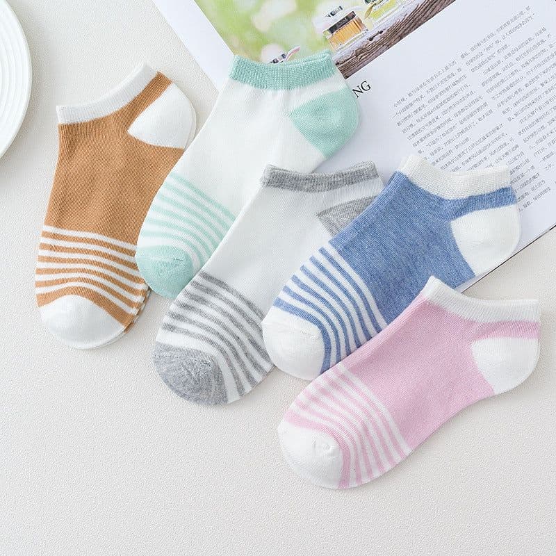 image-Socks women's socks shallow mouth spring and autumn cute Japanese cartoon brown bear summer thin invisible short boat socks women