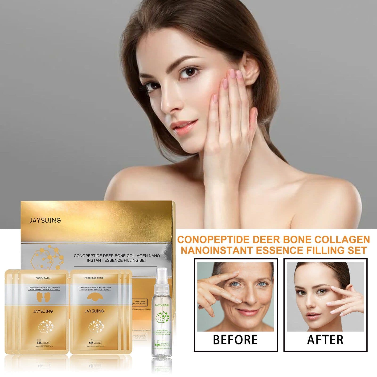 image-Jaysuing Cono Peptide Collagen Essence Set Anti-Aging Moisturizer