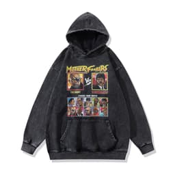 image-Cotton Fleece Hoodie - Kangaroo Pocket Loose Fit XXL