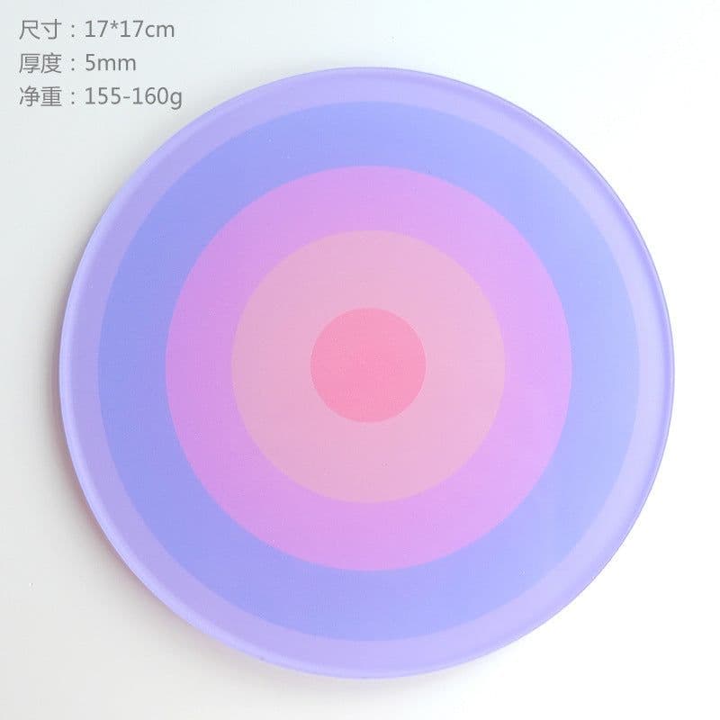 image-Simple Acrylic Coaster - Heat Insulation