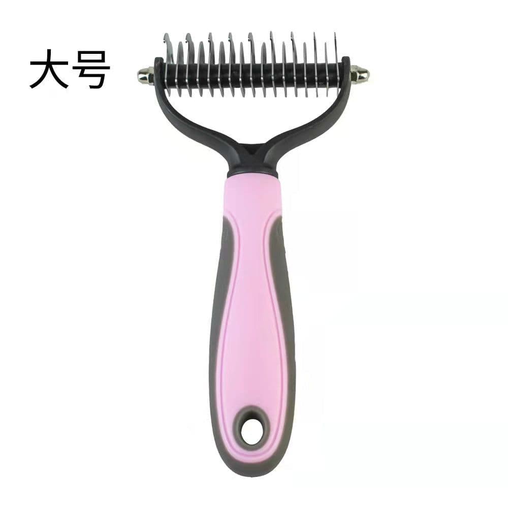 image-Pet Comb Dog Cat Stainless Steel Hair Removal Knot Knife - 3-in-1