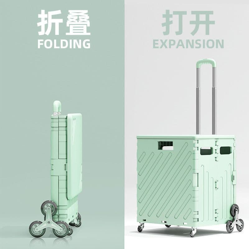 image-Jepney Folding Shopping Cart - Sky Blue 60kg