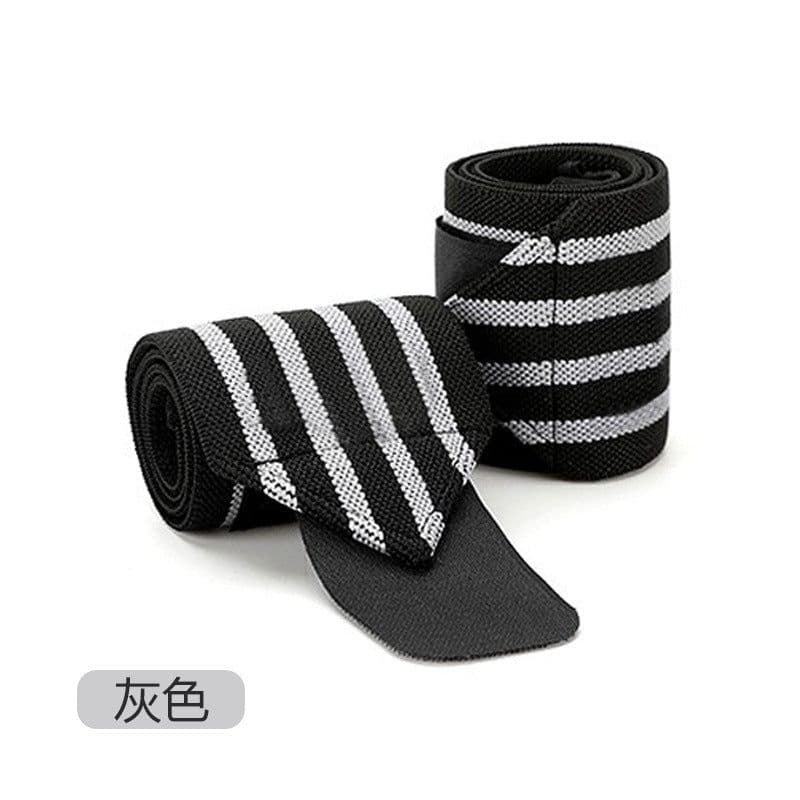 image-Sports Compression Wrist Wraps - Men's & Women's Elastic Wrist Guards 53CM White Red Stripe