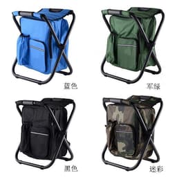 image-Flame Horse Camping Folding Stool - Army Green Lightweight Insulation Beach BBQ (68 characters)