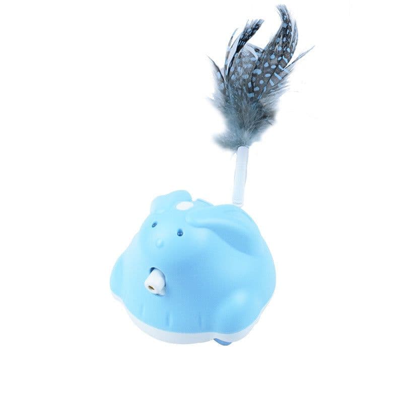image-Electric cat toys cat feather fishing rod cat teasing stick turntable pet automatic self-hilarious laser cat teasing toys