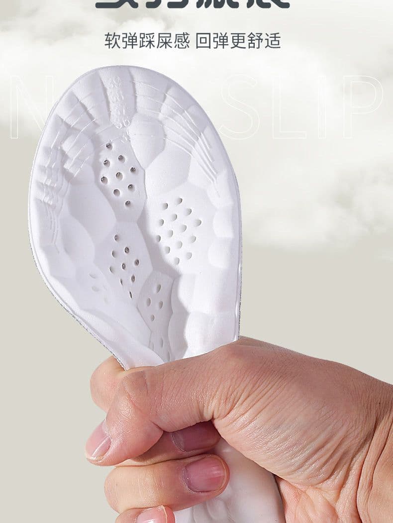 image-Men's & Women's Sports Insoles - Arch Support, Shock Absorbing, Sweat-Proof, Black/White