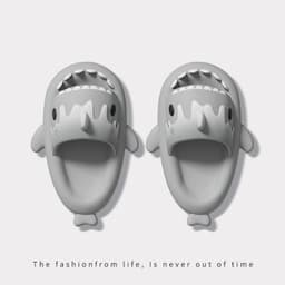 image-CHEDOIR Shark Slippers - Pink EVA Non-Slip Sandals Unisex