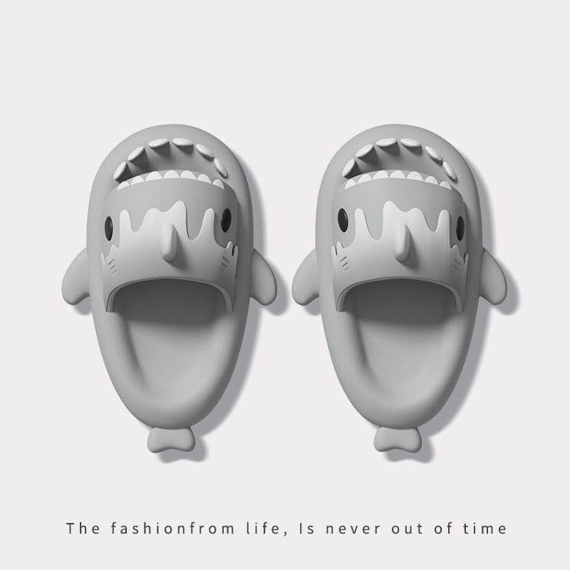 image-CHEDOIR Shark Slippers - Pink EVA Non-Slip Sandals Unisex
