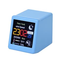 image-BeFunS Smart Weather Station - Pink 45*45*60 WIFI Clock