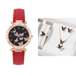 image-Douyin Women's Butterfly Digital Watch - Fashionable Simple