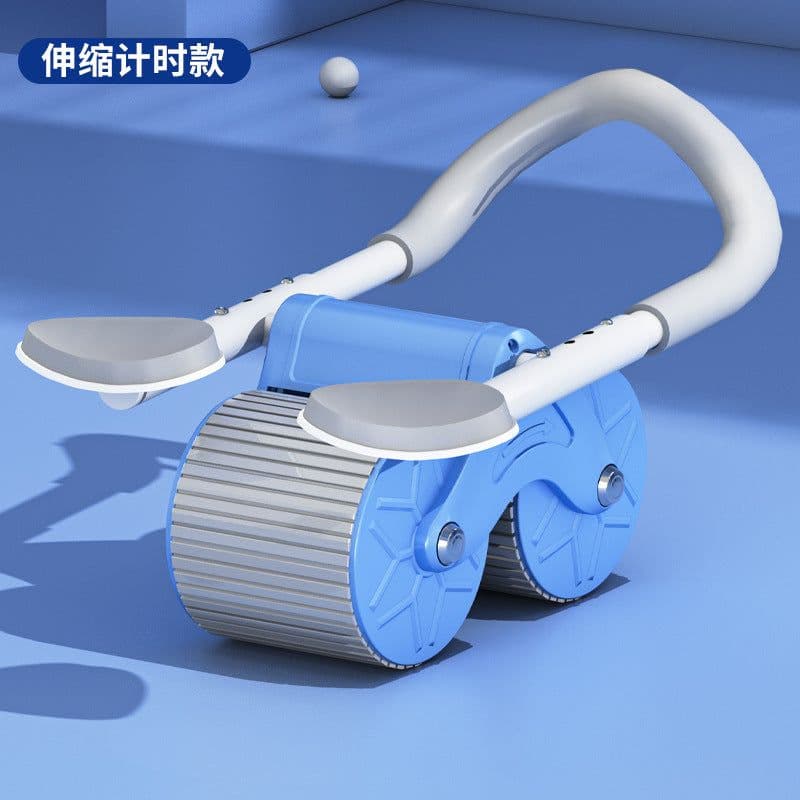 image-Abdominal Wheel Fitness Equipment - Deep Sea Blue, Men and Women