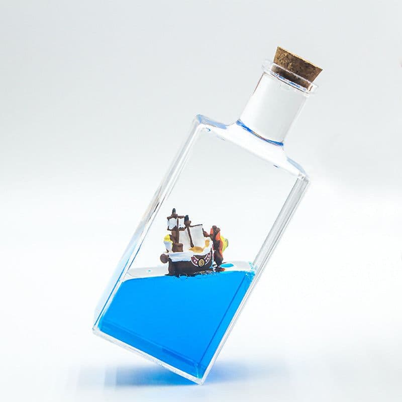 image-Drifting Bottle Boat - Resin Nautical Model Decoration