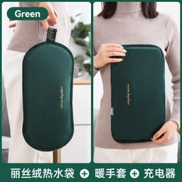 image-Han Zheng Rechargeable Hot Water Bag - 450W PVC, 1.5kg