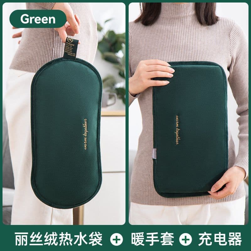 image-Han Zheng Rechargeable Hot Water Bag - 450W PVC, 1.5kg