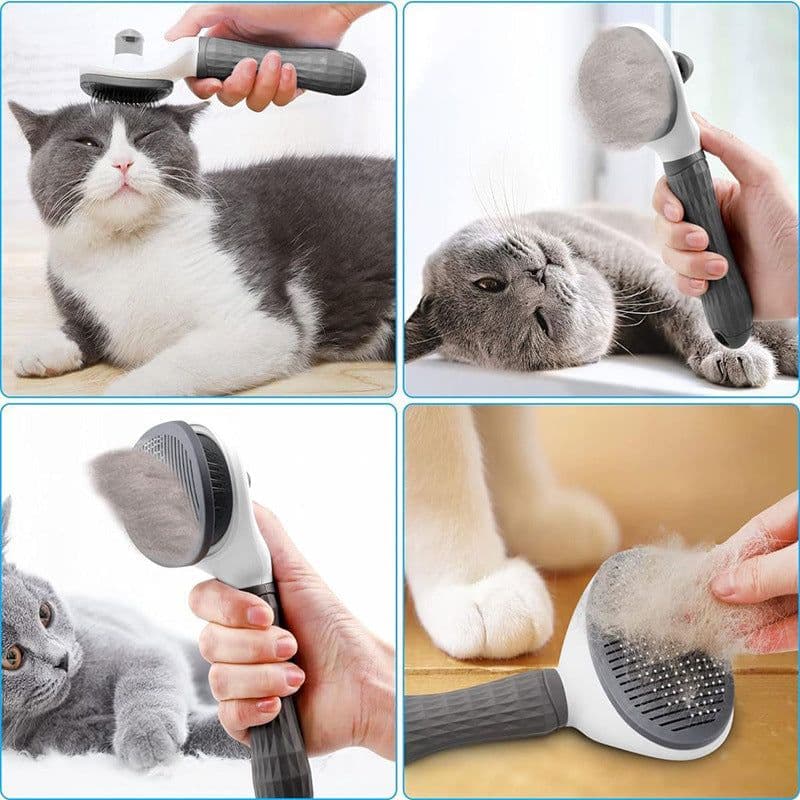 image-Pet Comb - Cat Dog Hair Brush Pink 100pc