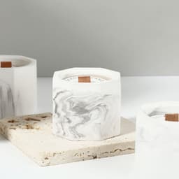 image-Wholesale handmade soy wax ins wind scented candle creative handmade gift gypsum essential oil scented candle cross-border