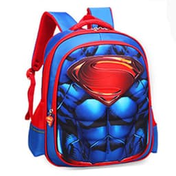 image-Sly Bird Cartoon School Bag - Red, Toddler Boy 3D Superman