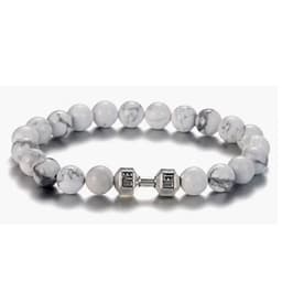 image-Manshang Volcanic Stone Bracelet - Black Matte