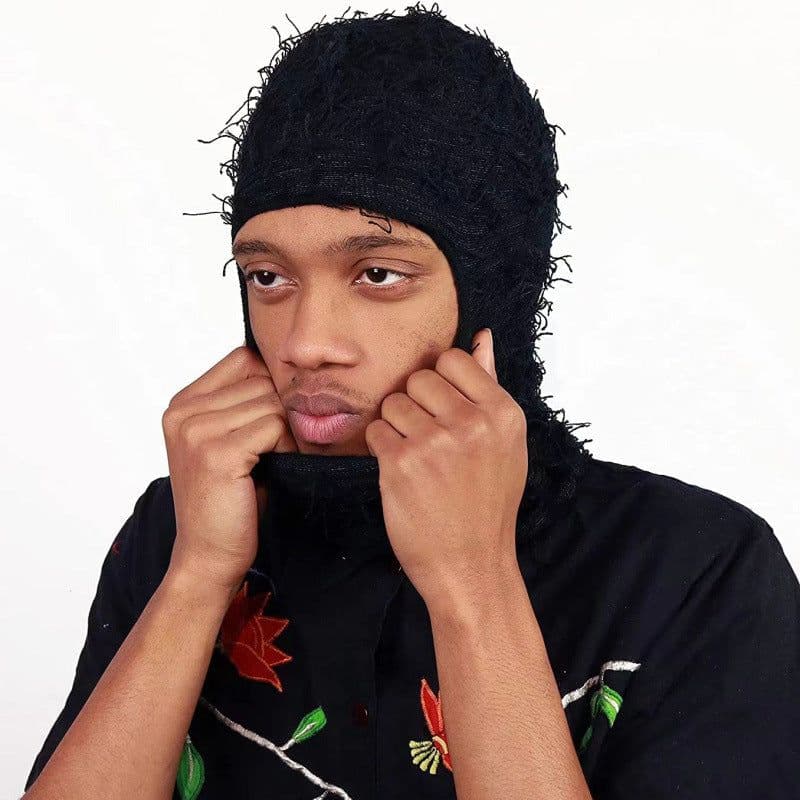 image-European and American new funny pullover hat high street hip-hop street personality knitted camouflage hat unisex cross-border new style