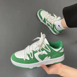 image-Unisex Sneakers - Mint Green Low Top Casual
