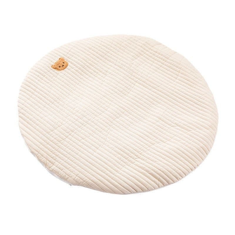 image-INS new baby round crawling mat game mat removable and washable floor mat exquisitely embroidered baby tent carpet