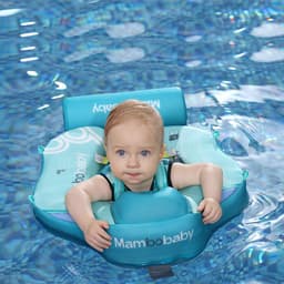 image-mambobaby baby free inflatable lap ring with awning swimming ring swimming floating ring swimming ring cross-border explosive style