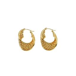 image-Stainless Steel Retro Earrings - Women Geometric Gold