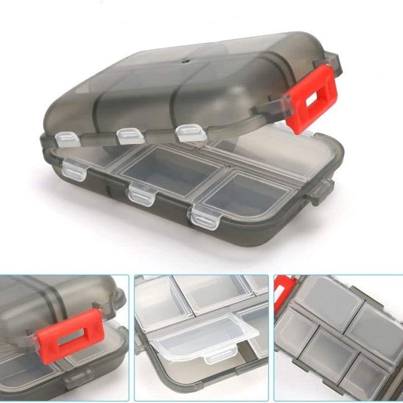 image-Peng Qiao Pill Box 10 Compartments - Pink
