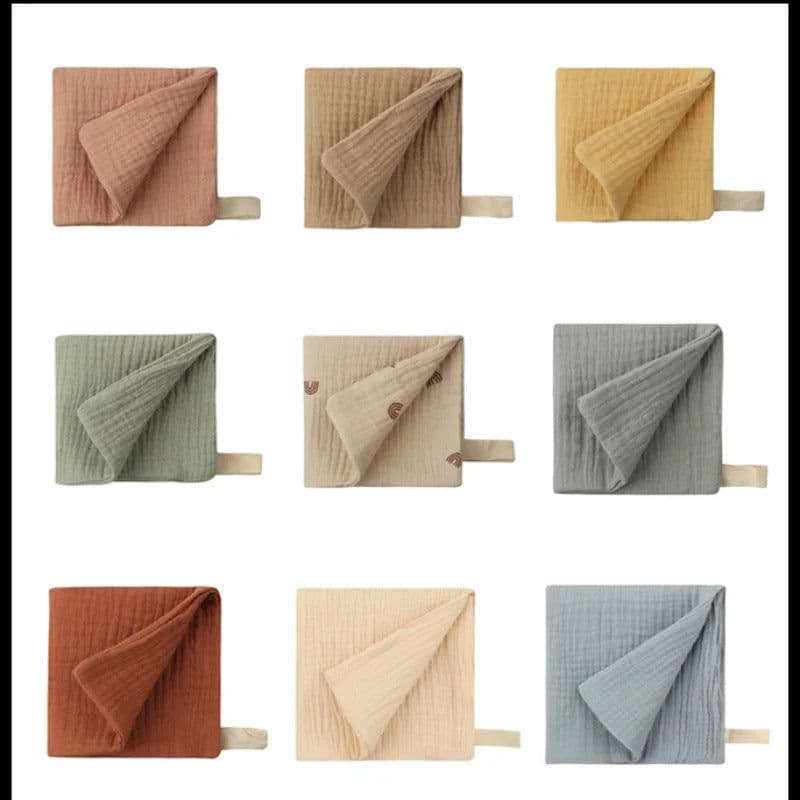 image-Baby Gauze Scarf - Pure Cotton Newborn Bib