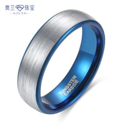 image-Tungsten Steel Ring - Two-Tone 4mm-8mm Unisex