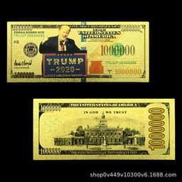 image-US President Trump Gold Foil Card Set Wholesale Commemorative Coins