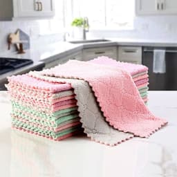 image-Coral Fleece Dishcloth 30x30cm - 20 Pack
