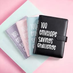 image-100 Days Saving Money Notebook - A5 Pink