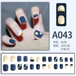 image-Internet celebrity new fake nails wearable nails finished nail patches nail art patches removable nail patches nail art accessories