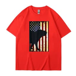 image-Men's Cartoon T-Shirt Dark Gray Cotton Short Sleeve
