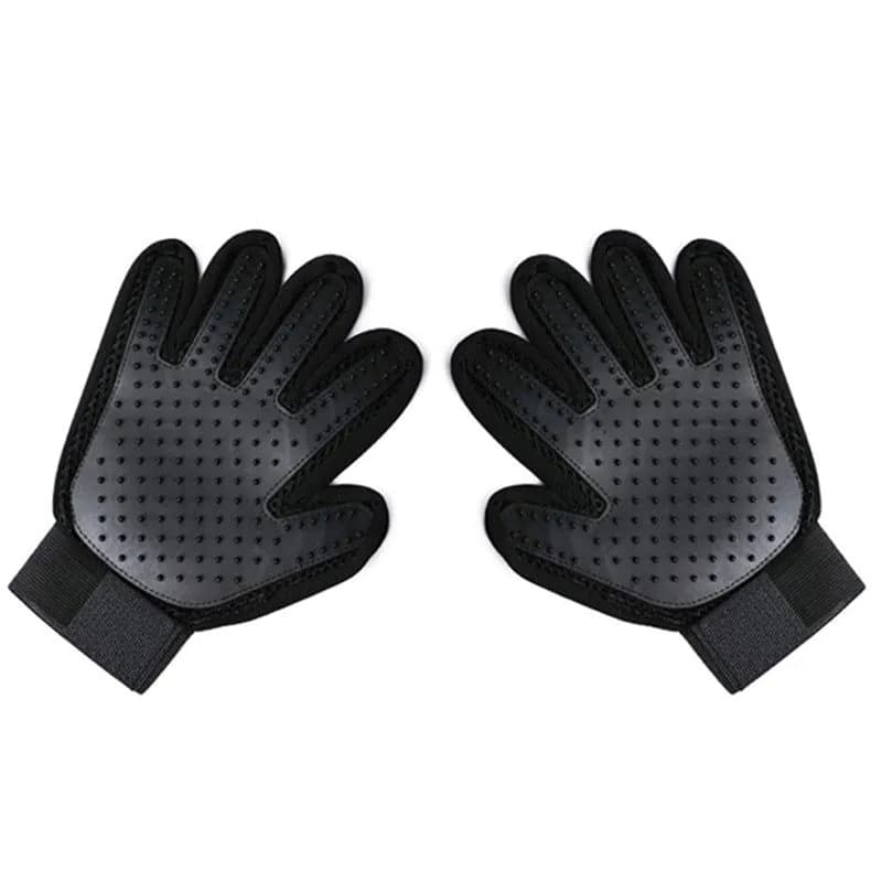 image-Pet Grooming Gloves - Dog Hair Removal Silicone