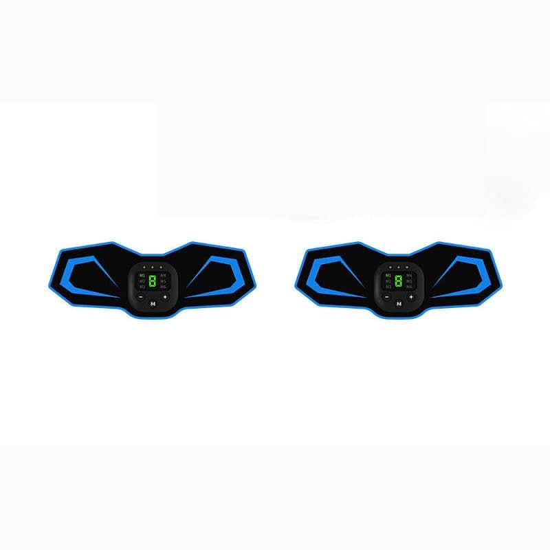 image-Anmer EMS Abdominal Muscle Trainer Belt - Blue, Foldable