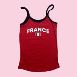 image-European American Y2K Blue Crop Top - Slim Fit