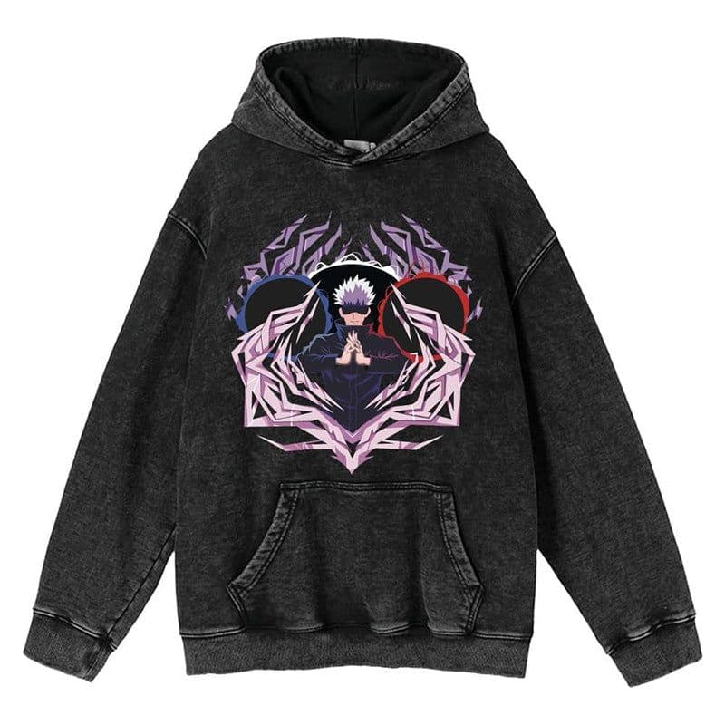 image-Cuifu Anime Sweatshirt - Black 5XL 100% Cotton Hooded Jacket