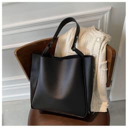 image-Korean Tote Bag - Large Capacity Retro Women's Shoulder Bag