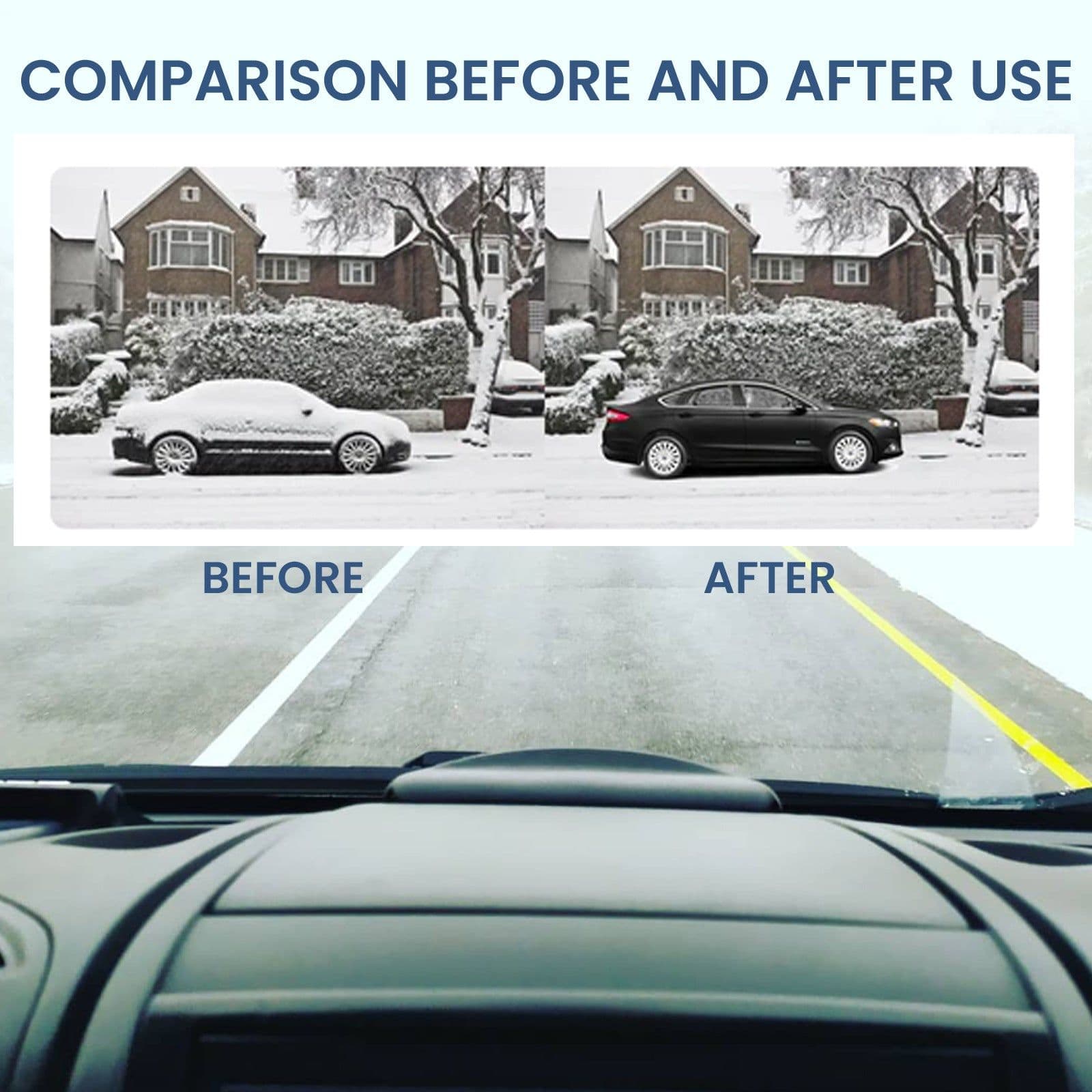 image-rayhong Car Ice Scraper & Defroster - Portable