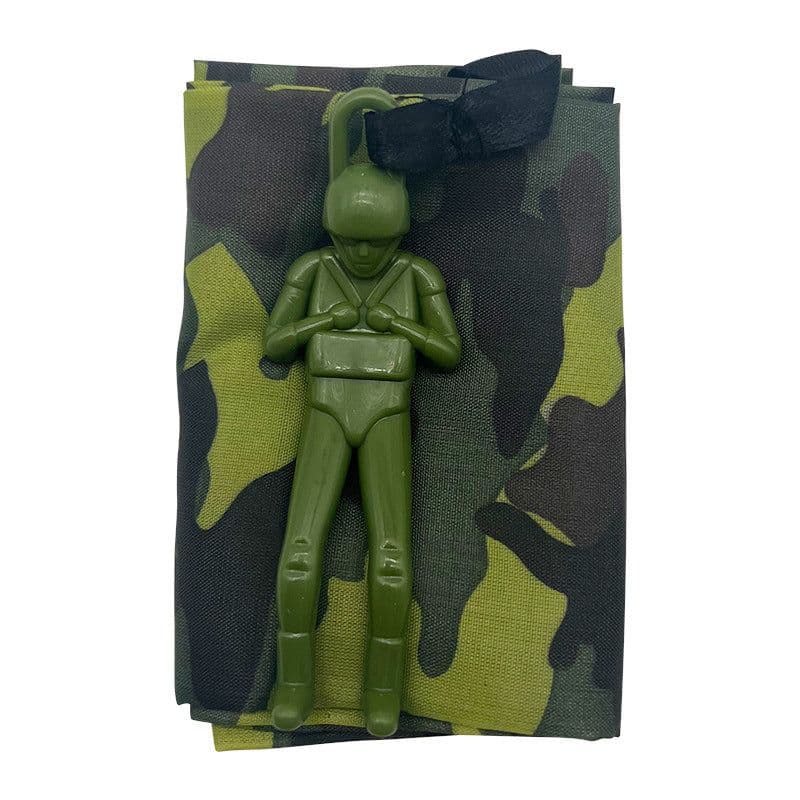 image-Kids Parachute Toy - White Plastic Jumping Soldier 45mm