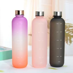 image-Harmony Large Sports Cup - 1000ml Matte Plastic, Yellow/Purple