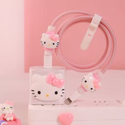image-Girl's heart is suitable for Apple data cable protective cover ~ 20w mobile phone 11 charger head iphone13 shell ipad12