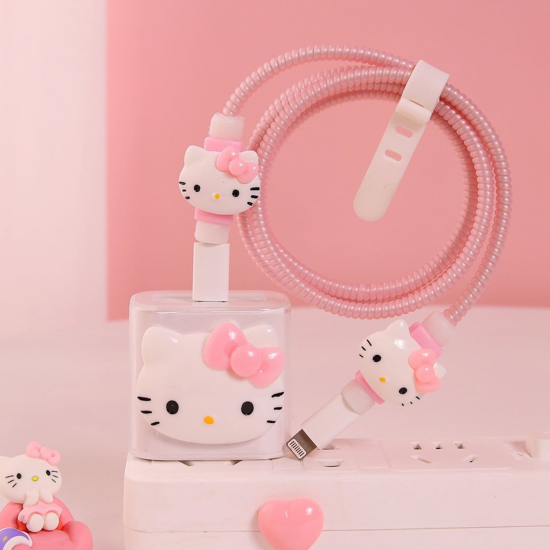 image-Girl's heart is suitable for Apple data cable protective cover ~ 20w mobile phone 11 charger head iphone13 shell ipad12