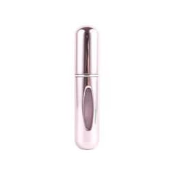image-New portable 5ml mini self-pump perfume bottle bottom refillable spray bottle aluminum perfume empty bottle